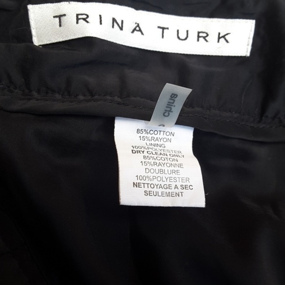 EUC Trina Turk Skinny Crop Tweed Pants 0 - Picture 4 of 4